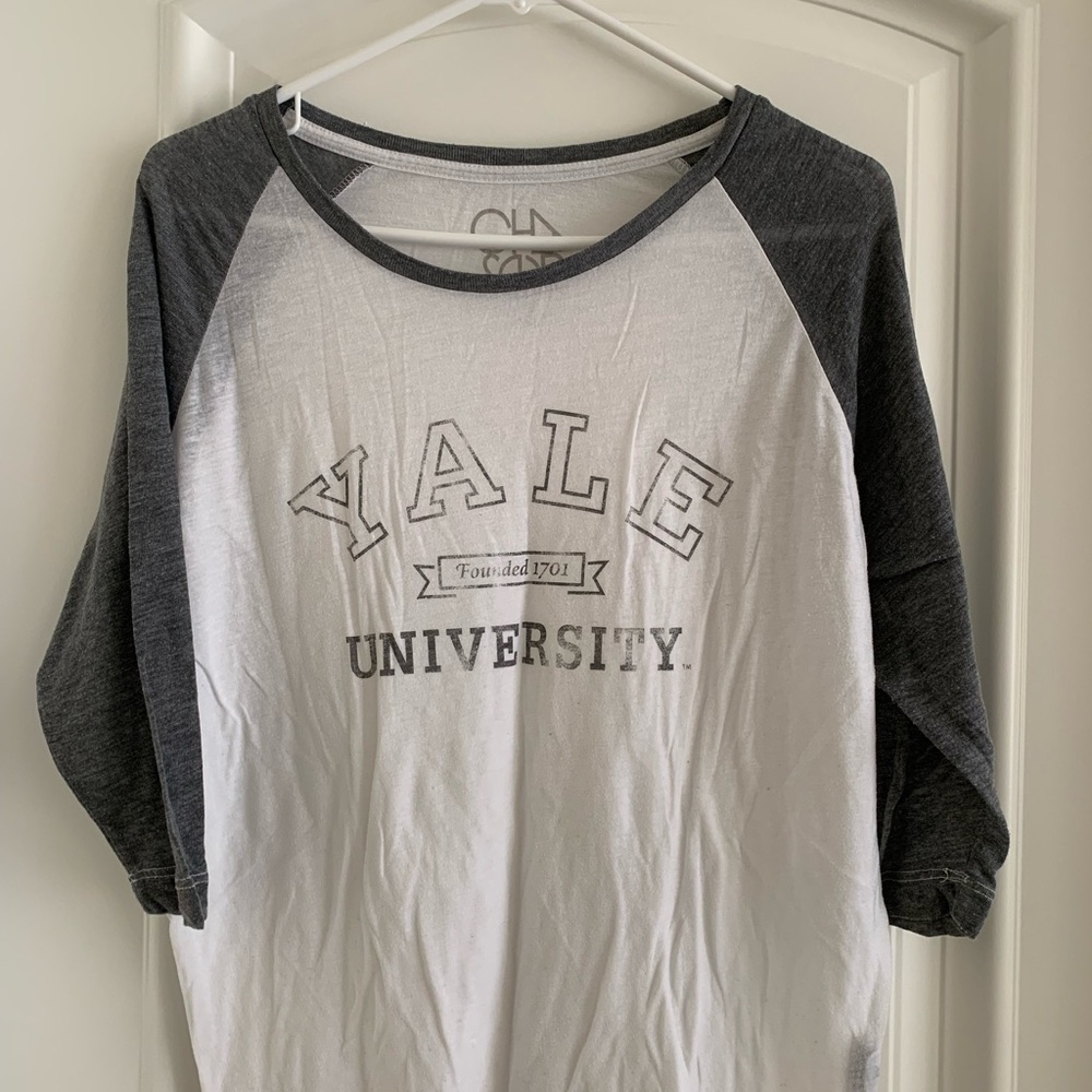 Chaser Gray and White Graphic Tee
